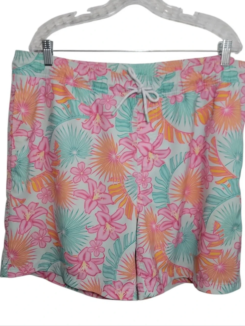 Member's Mark men's swim trunks size XL floral tropical print board shorts